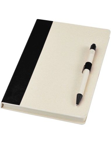 Set Libreta Bolígrafo Cartón Leche Personalizado | Goodie