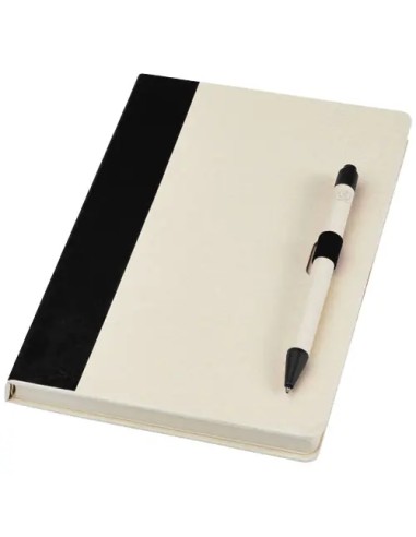 Set Libreta Bolígrafo Cartón Leche Personalizado | Goodie