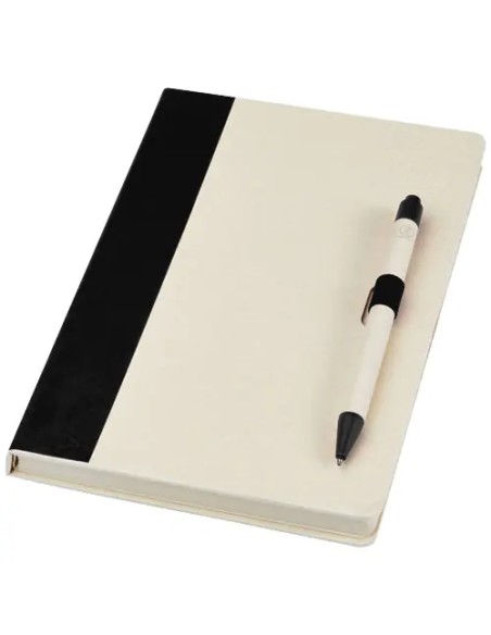 Set Libreta Bolígrafo Cartón Leche Personalizado | Goodie