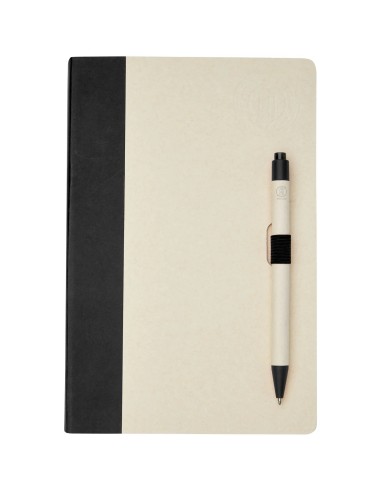 Set Libreta Bolígrafo Cartón Leche Personalizado | Goodie