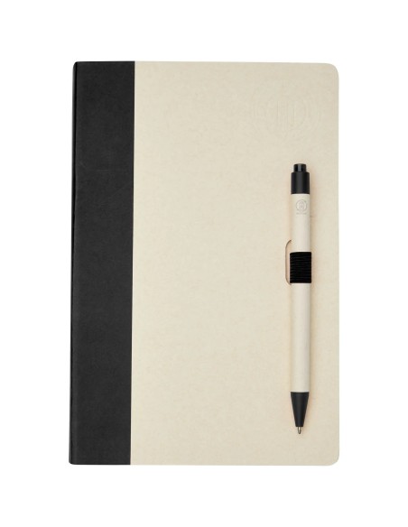 Set Libreta Bolígrafo Cartón Leche Personalizado | Goodie