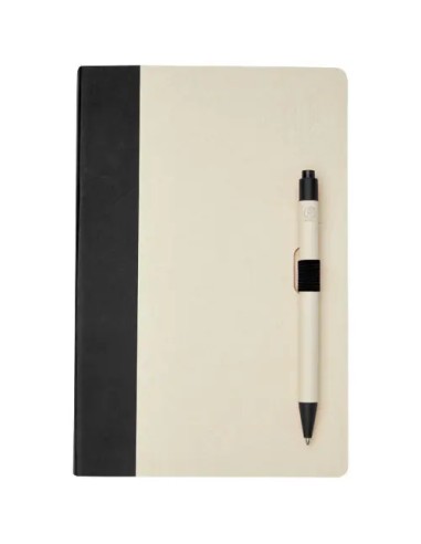 Set Libreta Bolígrafo Cartón Leche Personalizado | Goodie