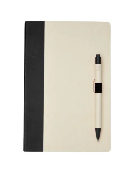 Set Libreta Bolígrafo Cartón Leche Personalizado | Goodie
