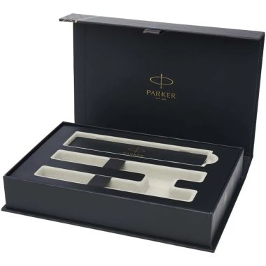 Juego de bolígrafo y rotulador Parker IM Essentials - plateado Personalizado 6108015