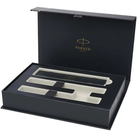 Juego de bolígrafo y rotulador Parker IM Essentials - plateado Personalizado 6108015