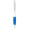 Bolígrafo blanco con empuñadura de color (tinta azul) Personalizado - Imagen 26