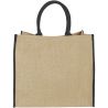 Bolsa Tote de yute con bordes contrastados Personalizada - Imagen 15