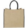 Bolsa Tote de yute con bordes contrastados Personalizada - Imagen 16