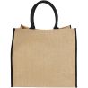 Bolsa Tote de yute con bordes contrastados Personalizada - Imagen 17