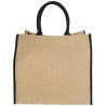 Bolsa Tote de yute con bordes contrastados Personalizada - Imagen 18