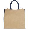 Bolsa Tote de yute con bordes contrastados Personalizada - Imagen 25