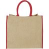 Bolsa Tote de yute con bordes contrastados Personalizada - Imagen 31