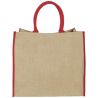 Bolsa Tote de yute con bordes contrastados Personalizada - Imagen 32