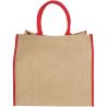 Bolsa Tote de yute con bordes contrastados Personalizada - Imagen 33