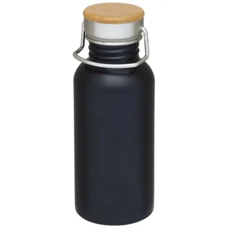 Botella acero inoxidable 550 ml tapa bambú con logo | Goodie