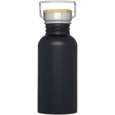 Botella acero inoxidable 550 ml tapa bambú con logo | Goodie