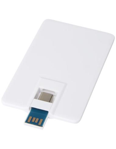 Memoria USB de 64 GB con tipo C y USB A 3.0 "Duo slim"