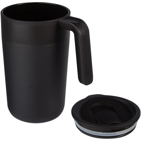Taza Nordia 400 ml acero e interior PP reciclado | Goodie