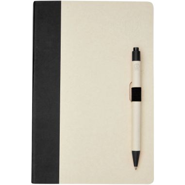 Set Libreta Bolígrafo Cartón Leche Personalizado | Goodie