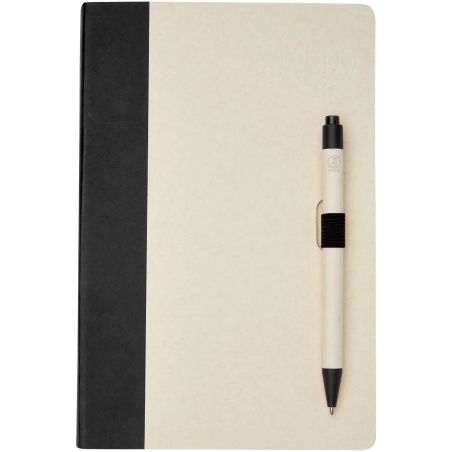 Set Libreta Bolígrafo Cartón Leche Personalizado | Goodie