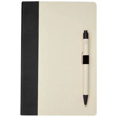 Set Libreta Bolígrafo Cartón Leche Personalizado | Goodie