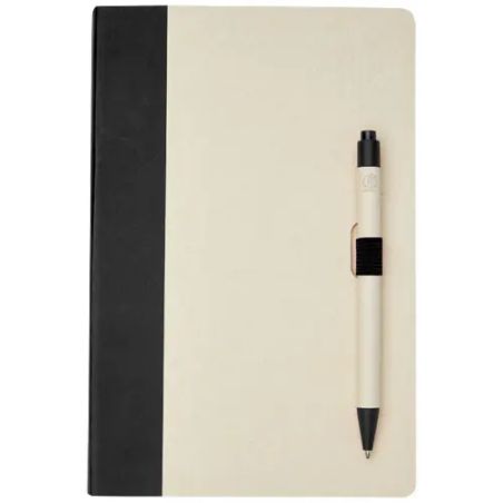Set Libreta Bolígrafo Cartón Leche Personalizado | Goodie