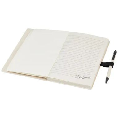 Set Libreta Bolígrafo Cartón Leche Personalizado | Goodie