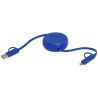Cable retráctil 5 en 1 de 100 cm de plástico reciclado y aluminio para sincronización de datos y carga rápida de 45 W Personaliz - Imagen 24