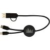 Cable 5 en 1 de plástico reciclado de 30 cm para sincronización de datos y carga rápida de 27 W con detalles de bambú Personaliz - Imagen 21