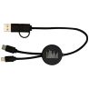 Cable 5 en 1 de plástico reciclado de 30 cm para sincronización de datos y carga rápida de 27 W con detalles de bambú Personaliz - Imagen 22