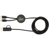 Cable 5 en 1 de plástico reciclado de 150 cm para sincronización de datos y carga rápida de 27 W con detalles de bambú Personali - Imagen 21