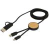 Cable 5 en 1 de plástico reciclado de 150 cm para sincronización de datos y carga rápida de 27 W con detalles de bambú Personali - Imagen 24