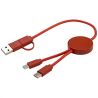 Cable 5 en 1 de plástico reciclado de 30 cm para sincronización de datos y carga rápida de 27 W Personalizado 6124427 - Imagen 28