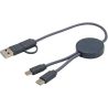 Cable 5 en 1 de plástico reciclado de 30 cm para sincronización de datos y carga rápida de 27 W Personalizado 6124427 - Imagen 39