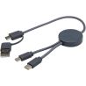 Cable 5 en 1 de plástico reciclado de 30 cm para sincronización de datos y carga rápida de 27 W Personalizado 6124427 - Imagen 41