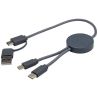 Cable 5 en 1 de plástico reciclado de 30 cm para sincronización de datos y carga rápida de 27 W Personalizado 6124427 - Imagen 42