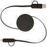Cable retráctil 5 en 1 de plástico reciclado de 90 cm para sincronización de datos y carga rápida de 40 W Personalizada 6124430 - Imagen 24