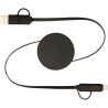 Cable retráctil 5 en 1 de plástico reciclado de 90 cm para sincronización de datos y carga rápida de 40 W Personalizada 6124430 - Imagen 25