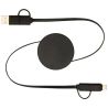 Cable retráctil 5 en 1 de plástico reciclado de 90 cm para sincronización de datos y carga rápida de 40 W Personalizada 6124430 - Imagen 26