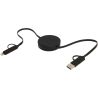 Cable retráctil 5 en 1 de plástico reciclado de 90 cm para sincronización de datos y carga rápida de 40 W Personalizada 6124430 - Imagen 27