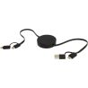 Cable retráctil 5 en 1 de plástico reciclado de 90 cm para sincronización de datos y carga rápida de 40 W Personalizada 6124430 - Imagen 29