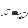 Cable retráctil 5 en 1 de plástico reciclado de 90 cm para sincronización de datos y carga rápida de 40 W Personalizada 6124430 - Imagen 30