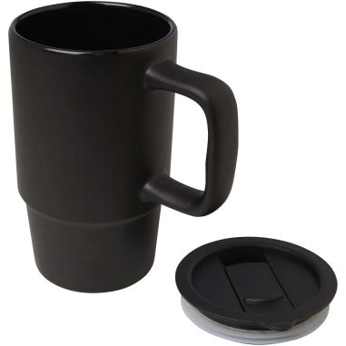Taza Cerámica 450 ml con Tapa Personalizada | Goodie