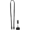 Lanyard de plástico reciclado para smartphone con sincronización de datos integrada y cable 5 en 1 de carga rápida de 65 W Perso - Imagen 20