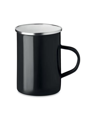 Taza metal con capa de esmalte