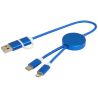 Cable 5 en 1 de aluminio y plástico reciclado de 30 cm para sincronización de datos y carga rápida de 27 W Personalizado 6124424 - Imagen 28