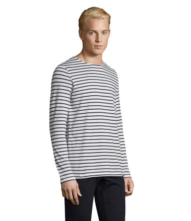 MARINE MEN STRIPED T-SHIRT Personalizado 7S01402