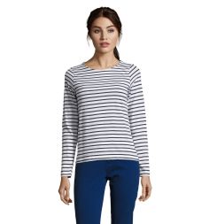MARINE WOMEN STRIPE T-SHIRT Personalizado 7S01403