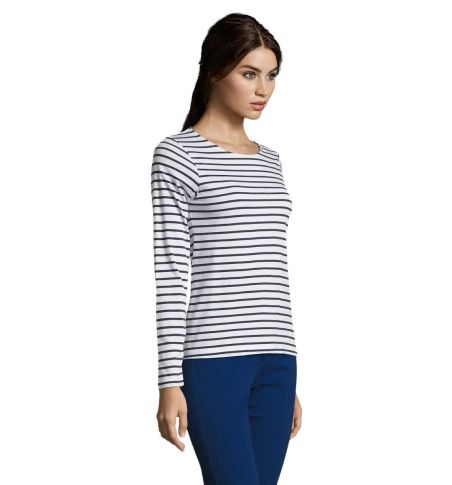 MARINE WOMEN STRIPE T-SHIRT Personalizado 7S01403