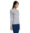 MARINE WOMEN STRIPE T-SHIRT Personalizado 7S01403 - Imagen 2